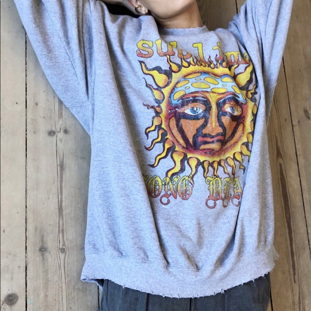 UO Sublime Sun Oversized Crew Neck Sweatshirt S/M